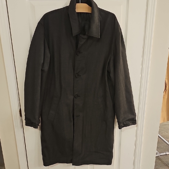 Danier Men's VINTAGE Black Leather Coat - Picture 5 of 7